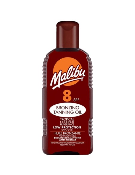 Malibu Bronzing Tanning Oil Tropical Coconut Fragrance SPF8 Malibu Bronzing Tanning Oil Tropical Coconut Fragrance SPF8