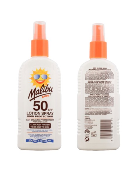 Malibu Kids High Protection Lotion Spray SPF50