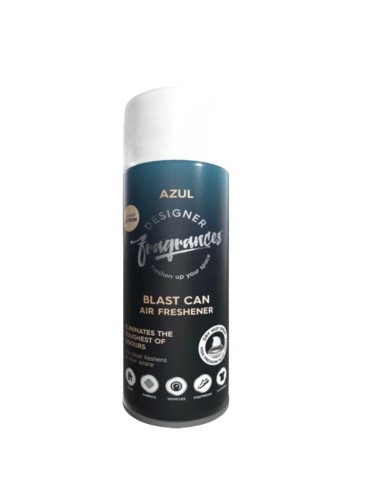 Designer Fragrances Blast Can Air Freshener & Sanitiser Azul