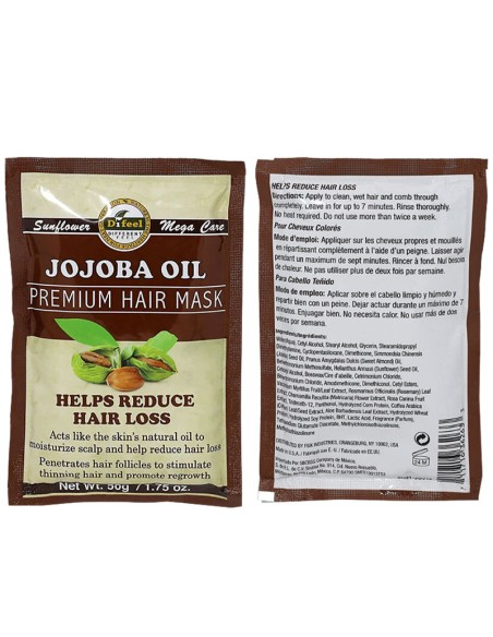 Difeel Jojoba Oil Premium Hair Mask Sachet Difeel Jojoba Oil Premium Hair Mask Sachet