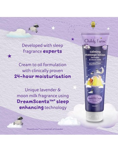 Childs Farm Calming Massage Lotion Lavender & Moon Milk Childs Farm Calming Massage Lotion Lavender & Moon Milk