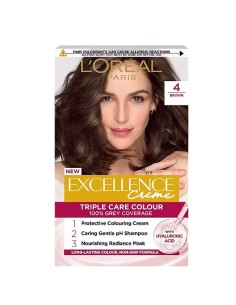 Loreal Excellence Creme Advanced Triple Care Creme Colour 4