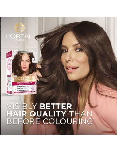 Loreal Excellence Creme Advanced Triple Care Creme Colour 4 Loreal Excellence Creme Advanced Triple Care Creme Colour 4