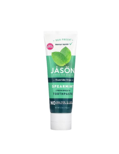 Jason Sea Fresh Fluoride Free Spearmint Toothpaste Jason Sea Fresh Fluoride Free Spearmint Toothpaste