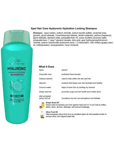 XHC Hyaluronic Hydrating Locking Shampoo