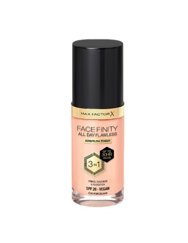 Max Factor Facefinity All Day Flawless 3 In 1 Vegan Foundation Max Factor Facefinity All Day Flawless 3 In 1 Vegan Foundation