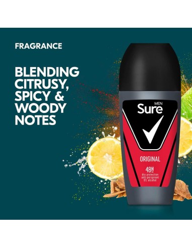 Sure Men Original 48H Anti Perspirant Deodorant Roll On Sure Men Original 48H Anti Perspirant Deodorant Roll On