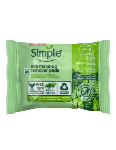 Simple Kind To Eyes Eye Make Up Remover Pads Simple Kind To Eyes Eye Make Up Remover Pads