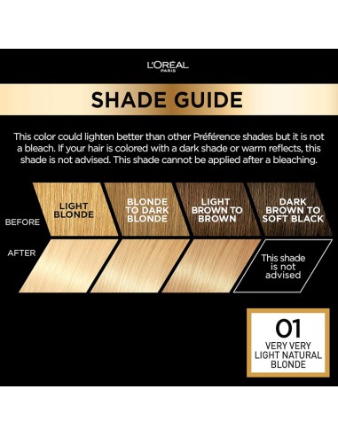 Preference Infinia Permanent Color 01 Natural Preference Infinia Permanent Color 01 Natural