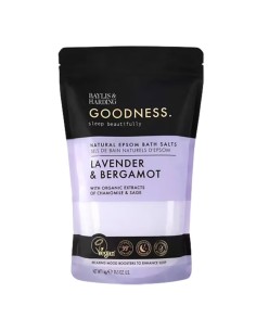 Goodness Lavender & Bergamot Natural Epsom Bath Salts