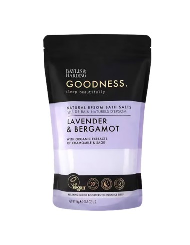 Goodness Lavender & Bergamot Natural Epsom Bath Salts Goodness Lavender & Bergamot Natural Epsom Bath Salts