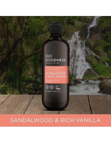 Goodness Men Sandalwood & Rich Vanilla Natural Shower Gel Goodness Men Sandalwood & Rich Vanilla Natural Shower Gel