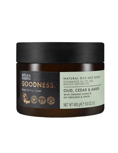 Goodness Oud Cedar & Amber Natural Oils Salt Scrub Goodness Oud Cedar & Amber Natural Oils Salt Scrub
