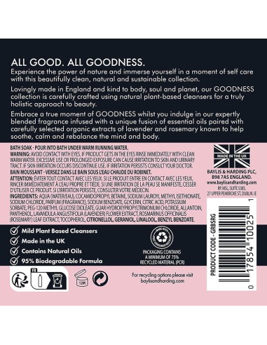 Goodness Rose & Geranium Natural Bath Soak Goodness Rose & Geranium Natural Bath Soak