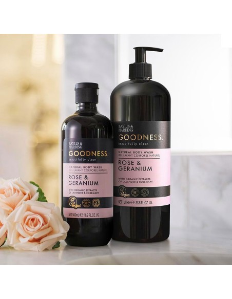Goodness Rose & Geranium Natural Body Wash Goodness Rose & Geranium Natural Body Wash