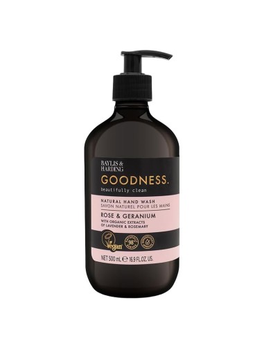 Goodness Rose & Geranium Natural Hand Wash