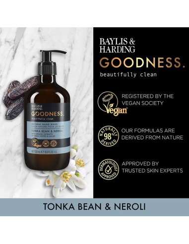 Goodness Tonka Bean & Neroli Natural Hand Wash Goodness Tonka Bean & Neroli Natural Hand Wash