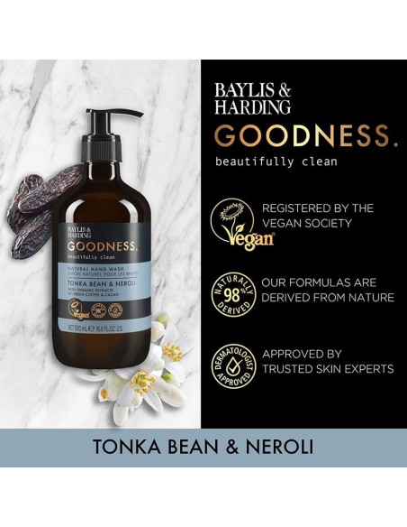 Goodness Tonka Bean & Neroli Natural Hand Wash Goodness Tonka Bean & Neroli Natural Hand Wash