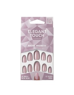 Elegant Touch Mauve Madness Nail With Glue