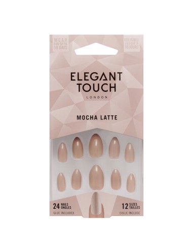Elegant Touch Mocha Latte Nail With Glue Elegant Touch Mocha Latte Nail With Glue