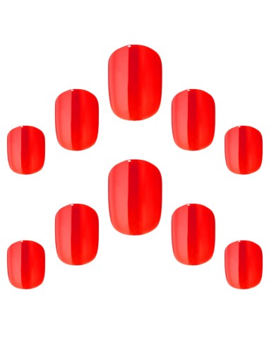 Elegant Touch Pillarbox Red Nail With Glue