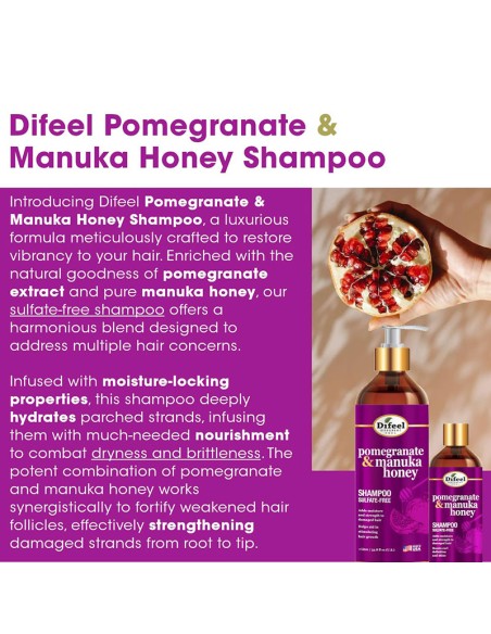 Difeel Pomegranate & Manuka Honey Shampoo