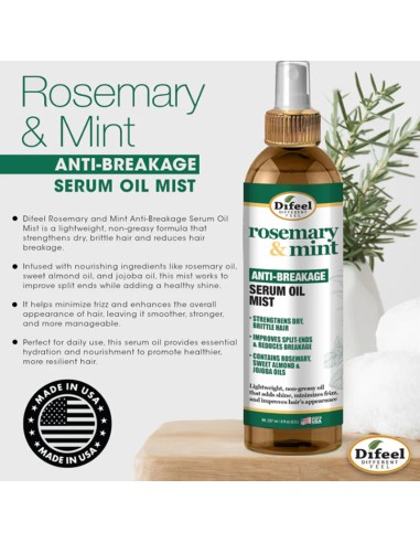 Difeel Rosemary & Mint Anti Breakage Serum Oil Mist Difeel Rosemary & Mint Anti Breakage Serum Oil Mist