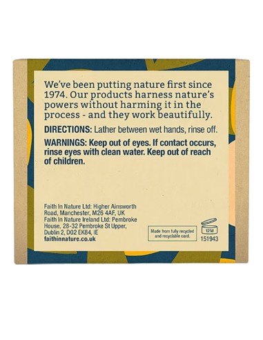 Faith In Nature Grapefruit Soap Bar Faith In Nature Grapefruit Soap Bar