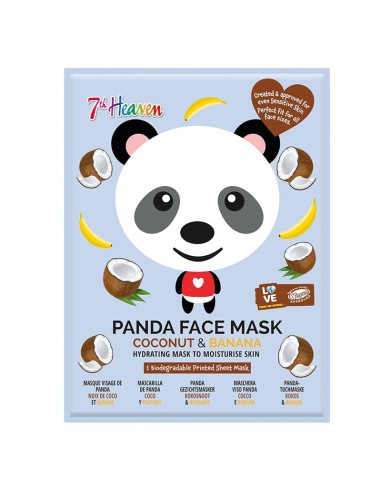 7Th Heaven Coconut & Banana Panda Face Mask 7Th Heaven Coconut & Banana Panda Face Mask