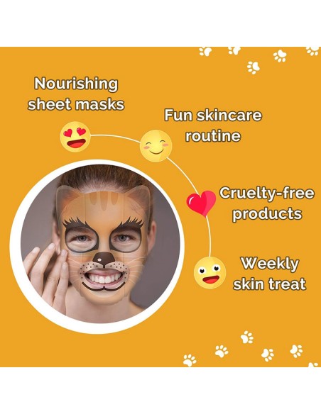 7Th Heaven Aloe & Chamomile Kitten Face Mask 7Th Heaven Aloe & Chamomile Kitten Face Mask