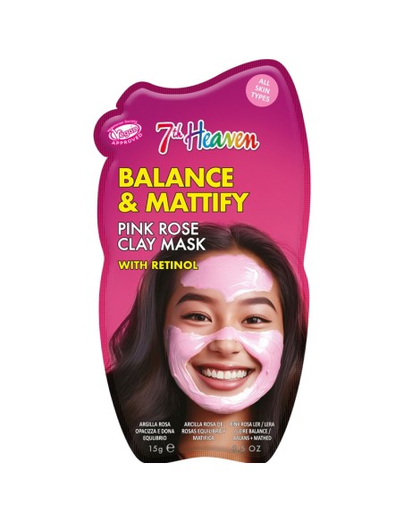 7Th Heaven Balance & Mattify Pink Rose Clay Mask