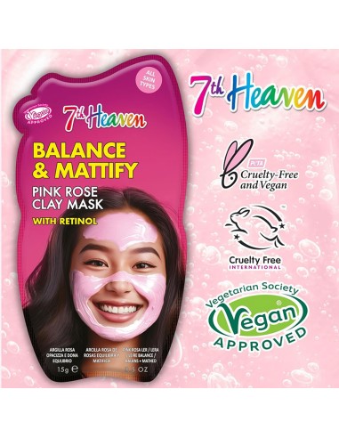 7Th Heaven Balance & Mattify Pink Rose Clay Mask 7Th Heaven Balance & Mattify Pink Rose Clay Mask