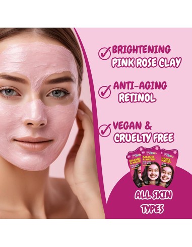 7Th Heaven Balance & Mattify Pink Rose Clay Mask 7Th Heaven Balance & Mattify Pink Rose Clay Mask