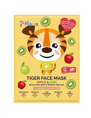 7Th Heaven Apple & Kiwi Tiger Face Mask 7Th Heaven Apple & Kiwi Tiger Face Mask