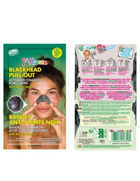 7Th Heaven Blackhead Pull Out Charcoal Pore Strips