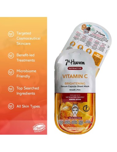 7Th Heaven Nutriactive Vitamin C Serum Capsule Sheet Mask 7Th Heaven Nutriactive Vitamin C Serum Capsule Sheet Mask