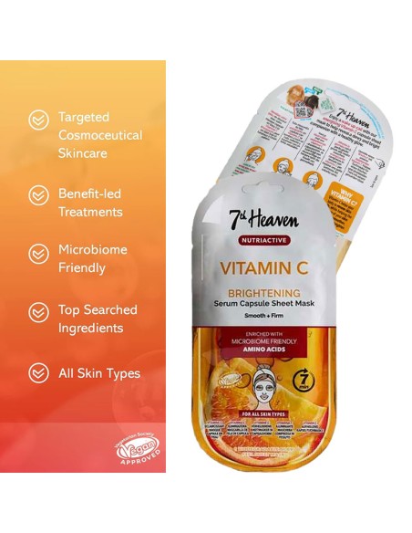 7Th Heaven Nutriactive Vitamin C Serum Capsule Sheet Mask 7Th Heaven Nutriactive Vitamin C Serum Capsule Sheet Mask