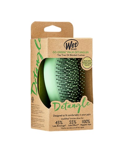 Wet Brush Go Green Palm Detangler Tea Tree Oil Wet Brush Go Green Palm Detangler Tea Tree Oil