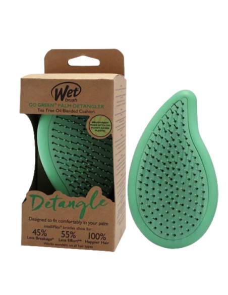 Wet Brush Go Green Palm Detangler Tea Tree Oil Wet Brush Go Green Palm Detangler Tea Tree Oil