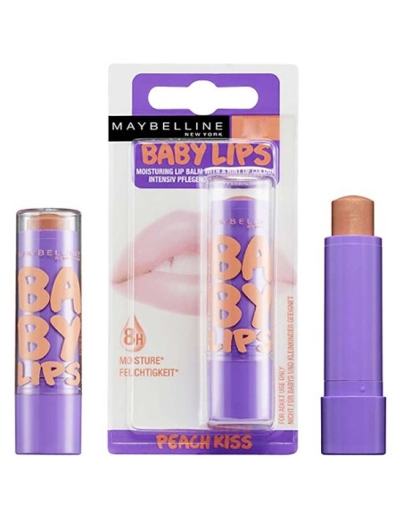 Baby Lips Moisturising Lip Balm Peach Kiss