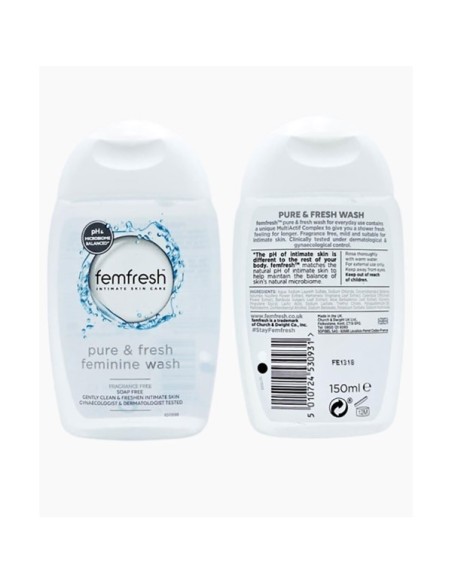 Femfresh Intimate Skin Care Pure And Fresh Fragrance Free Wash Femfresh Intimate Skin Care Pure And Fresh Fragrance Free Wash