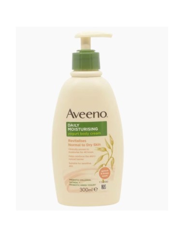 Aveeno Daily Moisturizing Yogurt Body Cream With Apricot And Honey Scent
