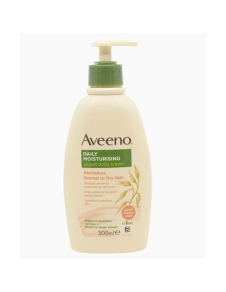 Aveeno Daily Moisturizing Yogurt Body Cream With Apricot And Honey Scent