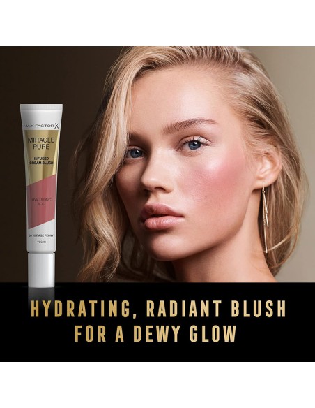 Max Factor Miracle Pure Moisturising Cream Blush 03 Vintage Peony Max Factor Miracle Pure Moisturising Cream Blush 03 Vintage Peony