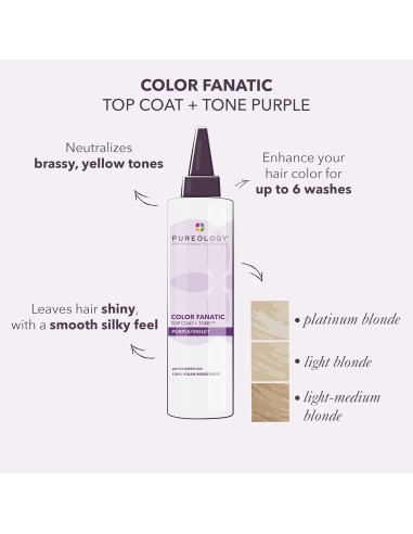 Pureology Color Fanatic Top Coat & Tone Purple Pureology Color Fanatic Top Coat & Tone Purple