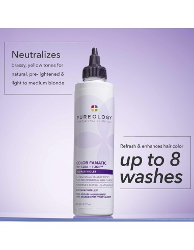 Pureology Color Fanatic Top Coat & Tone Purple Pureology Color Fanatic Top Coat & Tone Purple
