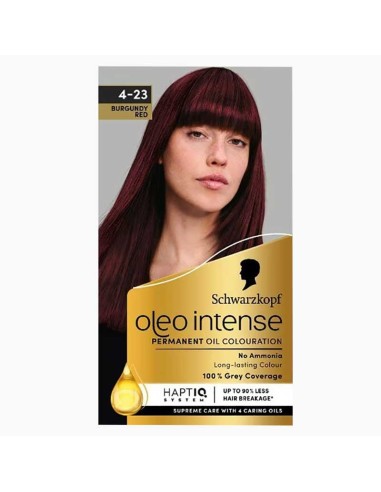 Schwarzkopf Oleo Intense Permanent Oil Colouration 4-23 Burgundy Red Schwarzkopf Oleo Intense Permanent Oil Colouration 4-23 Burgundy Red