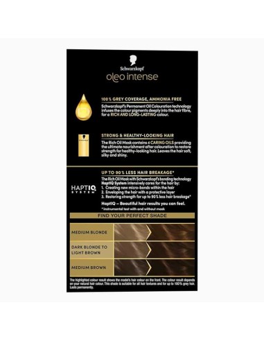 Schwarzkopf Oleo Intense Permanent Oil Colouration 4-60 Gold Brown Schwarzkopf Oleo Intense Permanent Oil Colouration 4-60 Gold Brown