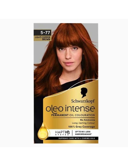 Schwarzkopf Oleo Intense Permanent Oil Colouration 5-77 Light Copper Brown