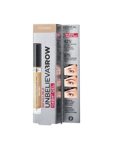 Loreal Paris UnbelievaBrow Long Lasting 48H Eyebrow Gel Loreal Paris UnbelievaBrow Long Lasting 48H Eyebrow Gel